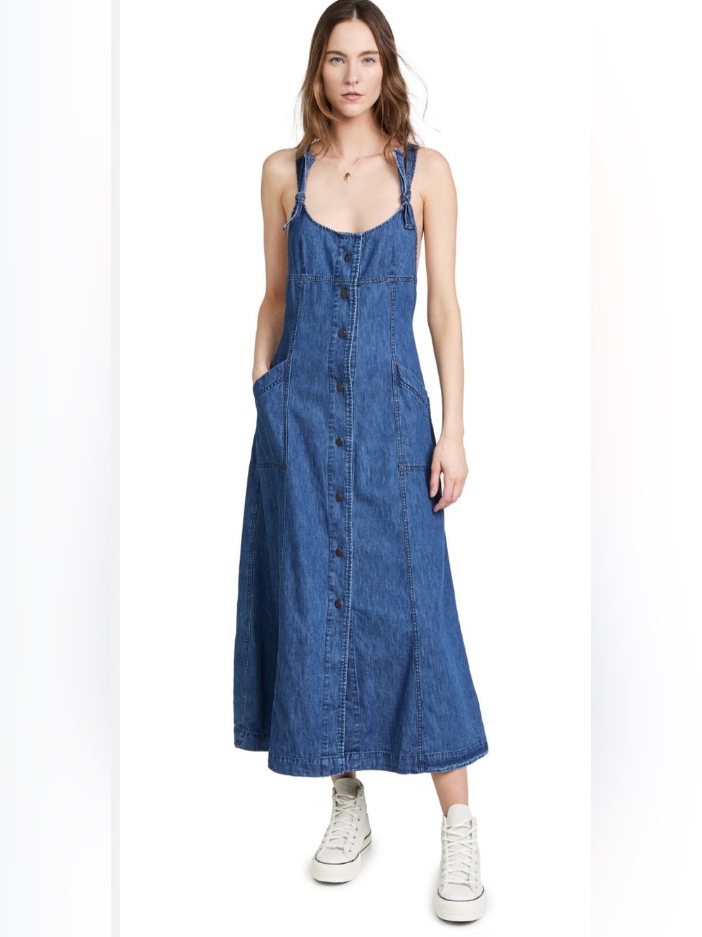 Free People Time After Time Women’s Denim Dress Size Small